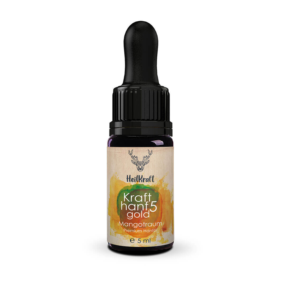 Heilkraft Krafthanf Gold 5 Mangotraum - Premium CBD Vollspektrum Hanf-Extrakt 5ml