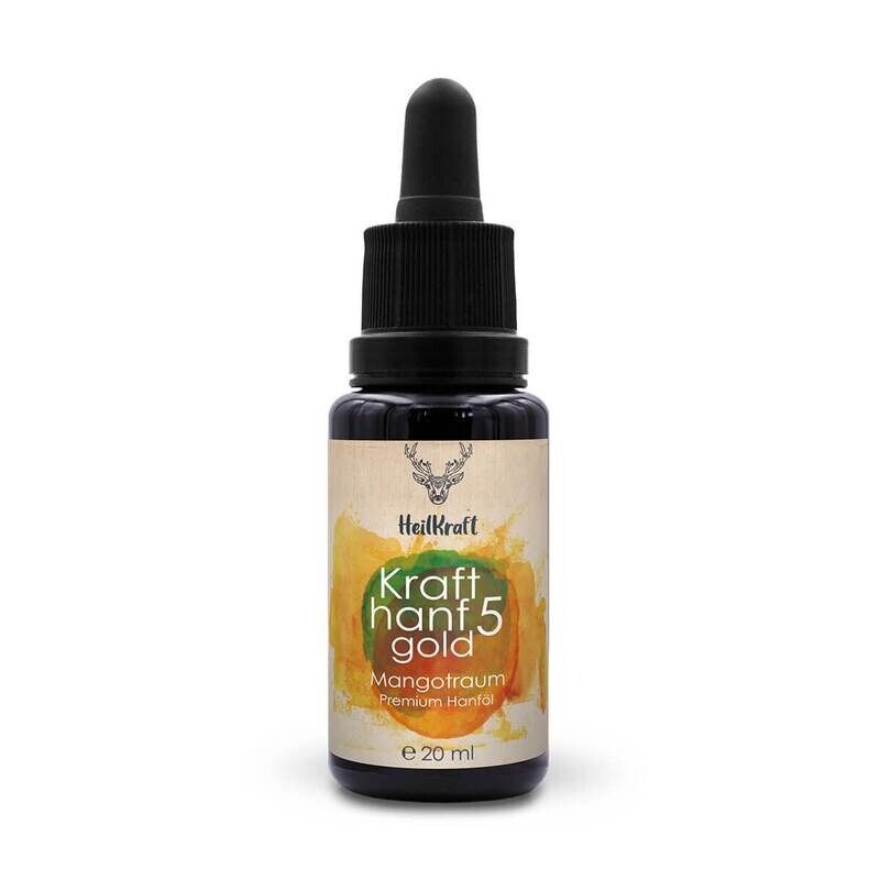 Heilkraft Krafthanf Gold 5 Mangotraum - Premium CBD Vollspektrum Hanf-Extrakt 20ml