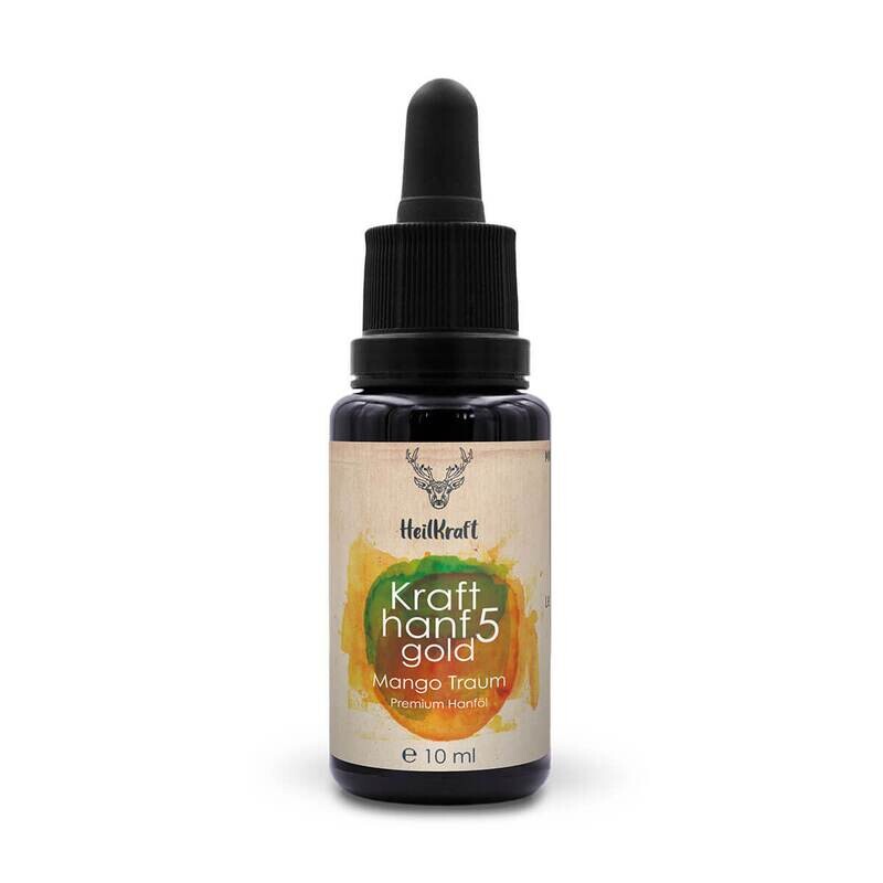 Heilkraft Krafthanf Gold 5 Mangotraum - Premium CBD Vollspektrum Hanf-Extrakt 10ml