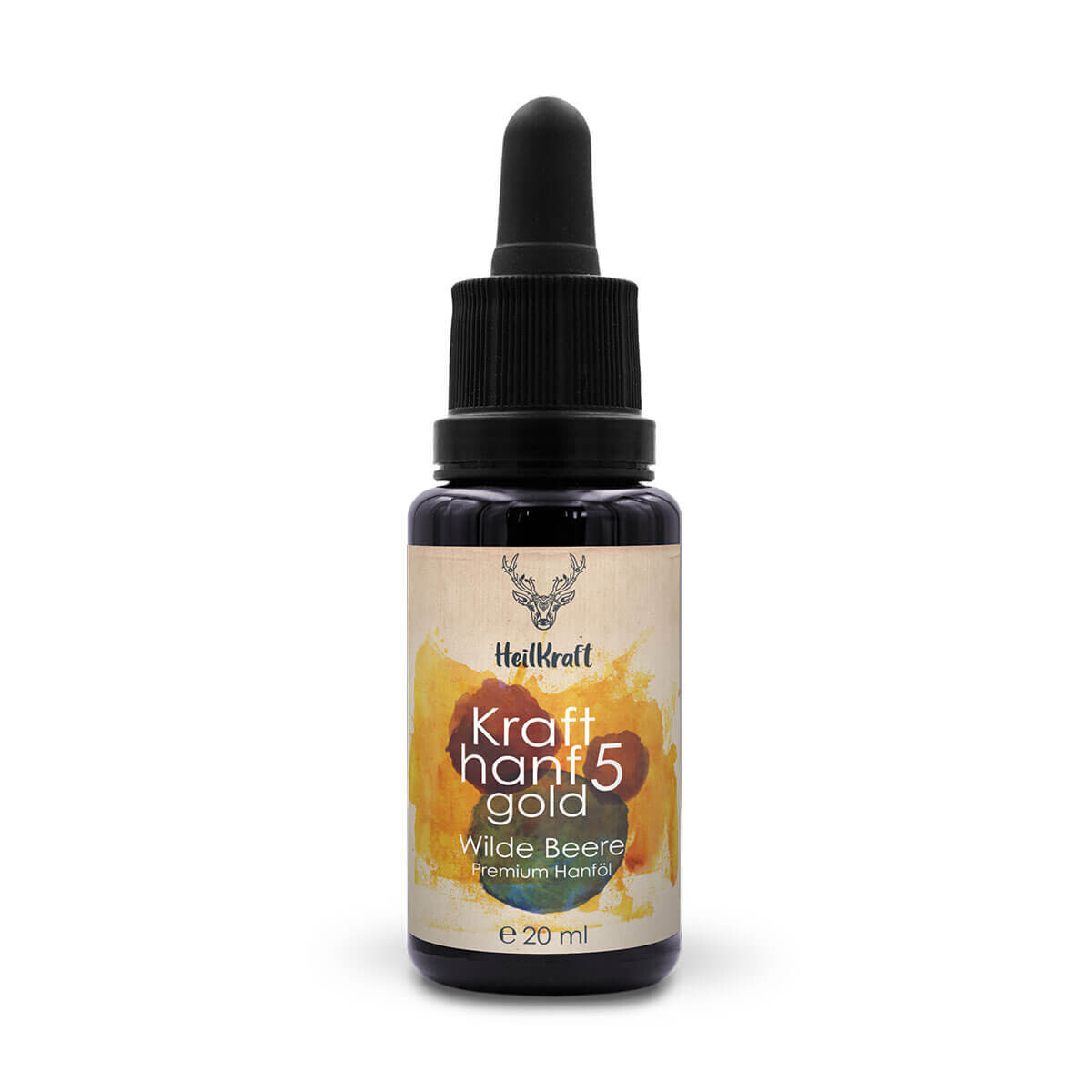 Heilkraft Krafthanf Gold 5 Wilde Beere - Premium CBD Vollspektrum-Extrakt 20ml