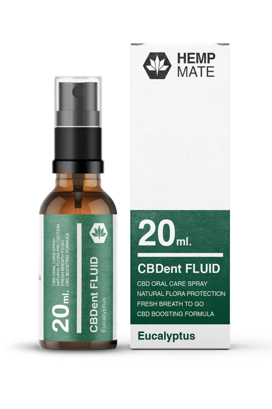 Hempmate CBDent Fluid Eucalyptus 20ml Hempmate CBDent Fluid Eucalyptus 20ml