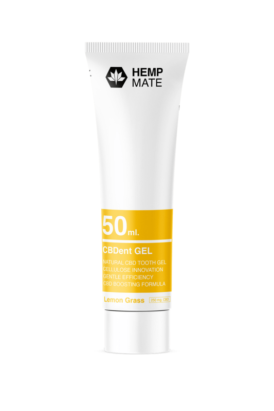 Hempmate CBDent Gel Lemon Grass 50ml Hempmate CBDent Gel Lemon Grass 50ml