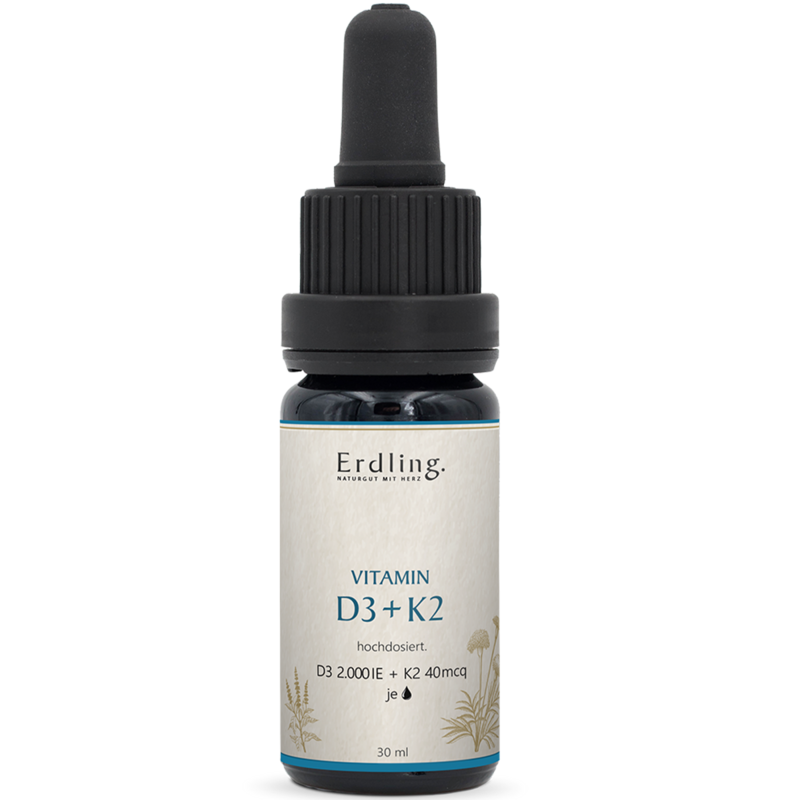 Waldkraft Erdling Vitamin D3 2000 IE + K2 40 mcg hochdosiert  30ml