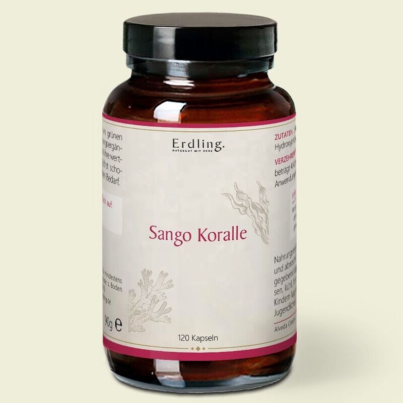 Waldkraft Erdling Sango-Koralle – Ideale Quelle von Calcium und Magnesium (120 Kapseln)