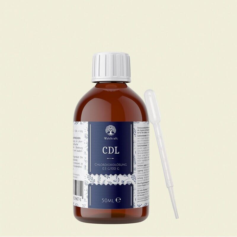 Waldkraft CDL/CDS - Chlordioxid in Originalrezeptur 50ml (Chlordioxidlösung) Waldkraft CDL/CDS - Chlordioxid in Originalrezeptur 50ml (Chlordioxidlösung)