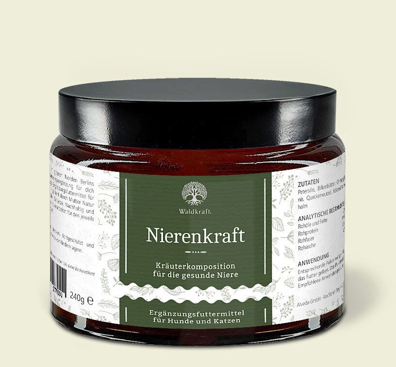 Waldkraft Nierenkraft - Kräutermischung für die Nieren von Hund und Katze