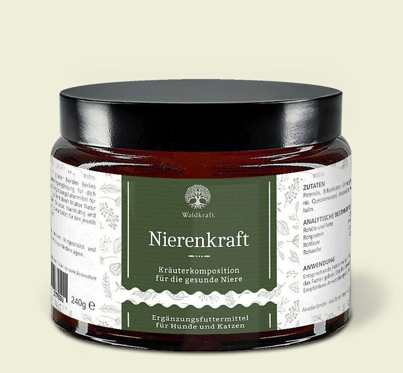 Waldkraft Nierenkraft - Kräutermischung für die Nieren von Hund und Katze Waldkraft Nierenkraft - Kräutermischung für die Nieren von Hund und Katze