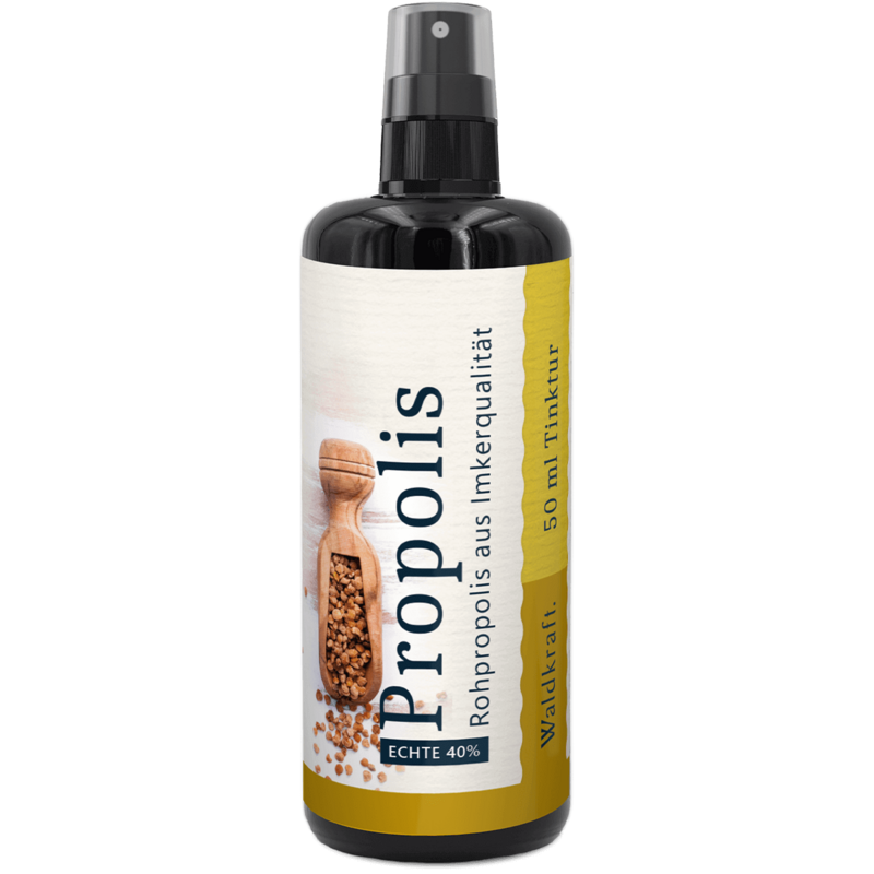 Waldkraft Propolis-Tinktur 40% Imkerqualität 50ml Sprühaufsatz Waldkraft Propolis-Tinktur 40% Imkerqualität 50ml Sprühaufsatz