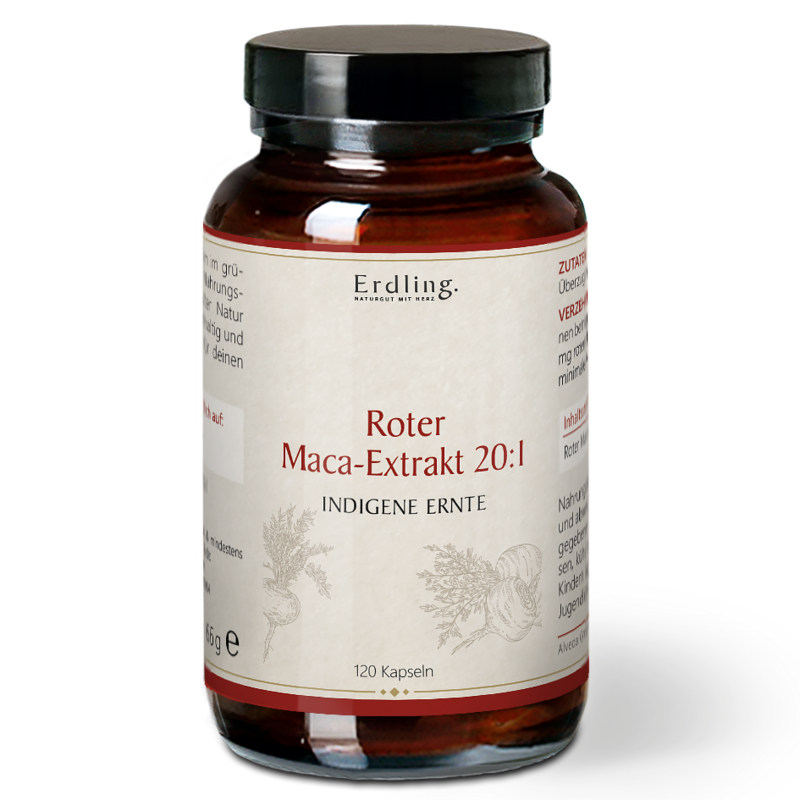 Waldkraft Erdling Roter Maca-Extrakt 20:1 - 120 Kapseln Waldkraft Erdling Roter Maca-Extrakt 20:1 - 120 Kapseln