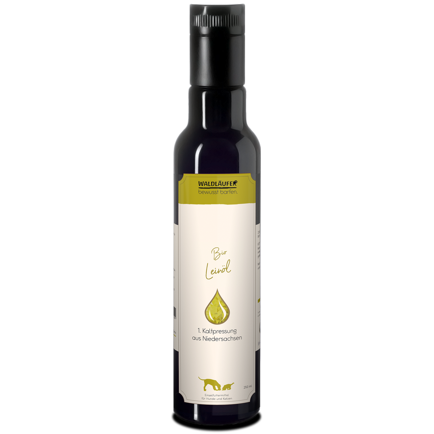Waldkraft Waldläufer Bio-Leinöl aus Niedersachsen - 1. Kaltpressung - 250ml