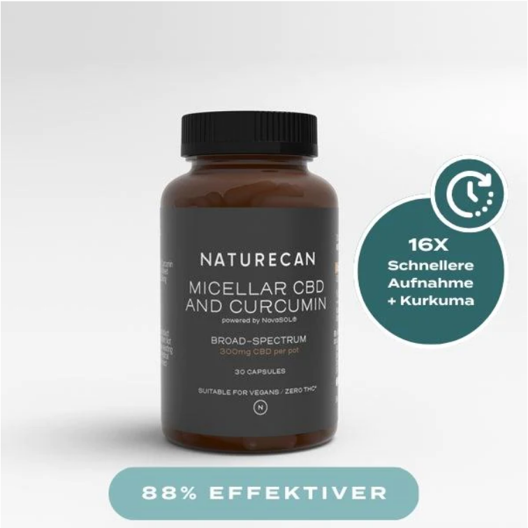 Naturecan Mizellare CBD-Curcuminoid-Kapseln 60 Stück