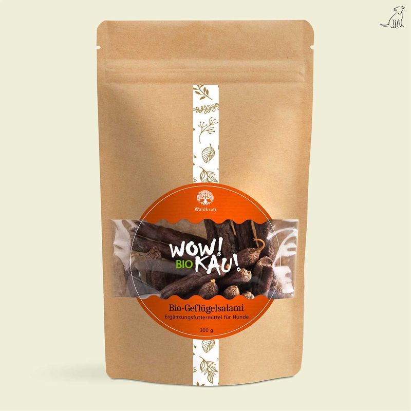 Waldkraft WOW BIO Kau - Geflügelsalami Waldkraft WOW BIO Kau - Geflügelsalami