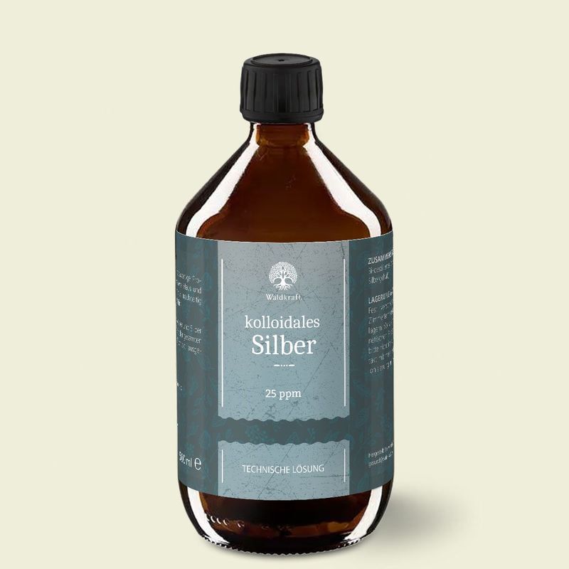 Waldkraft Kolloidales Silber 25ppm - Antimikrobielle Lösung  500ml