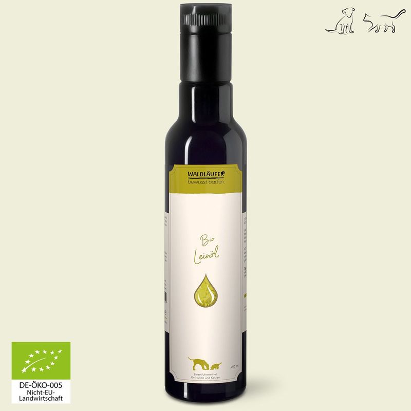 Waldkraft Waldläufer Bio-Leinöl aus Niedersachsen - 1. Kaltpressung - 250ml Waldkraft Waldläufer Bio-Leinöl aus Niedersachsen - 1. Kaltpressung - 250ml