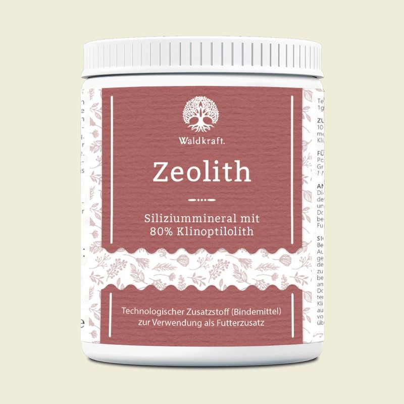 Waldkraft Zeolith für Pferde – Naturmineral mit 80% Klinoptilolith – 800g