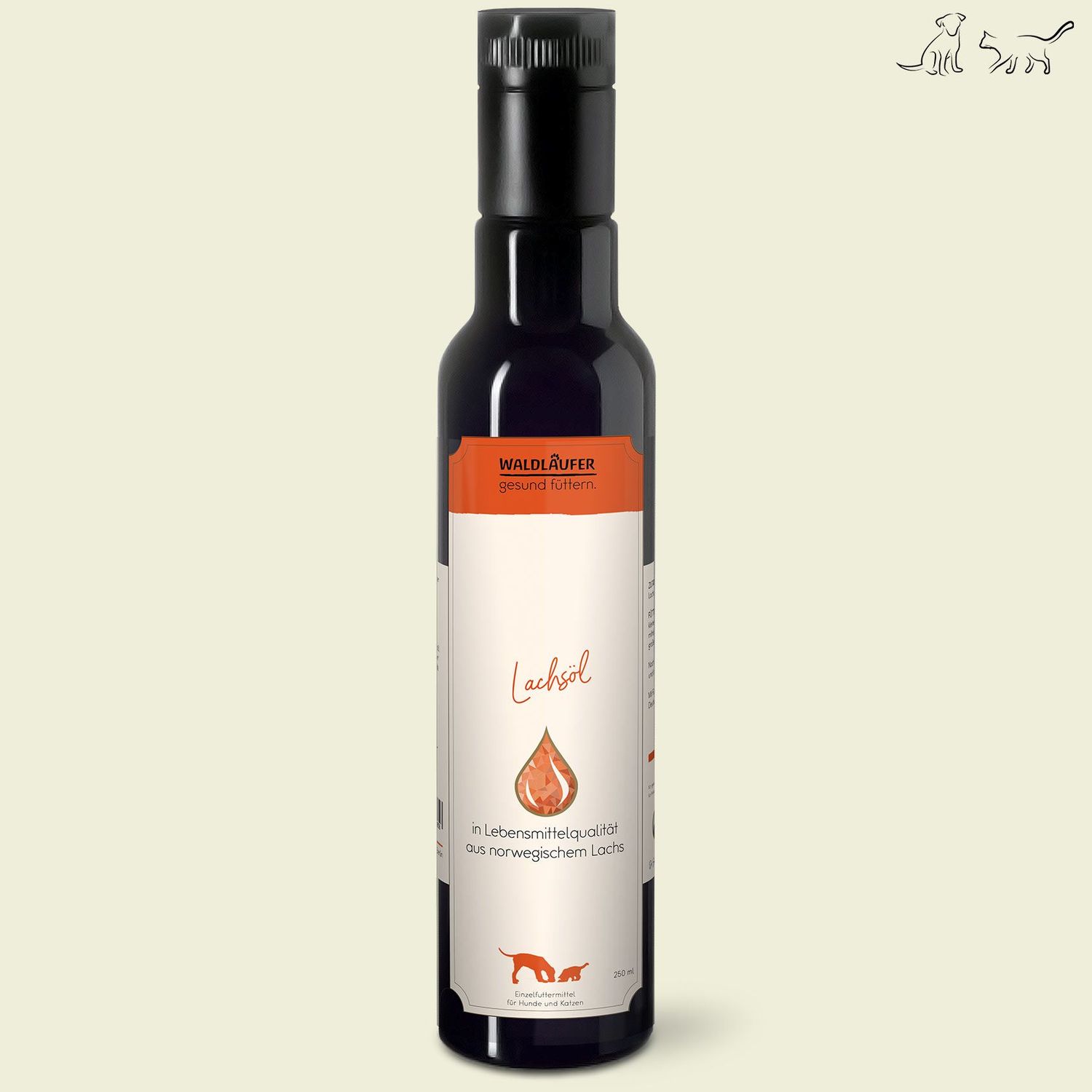 Waldkraft Waldläufer Lachsöl, 100% nativ - ohne jegliche Zusätze - 250ml
