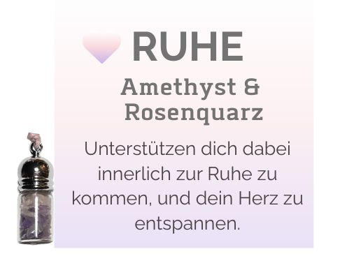 Seelenglanz Seelenfläschchen RUHE Anhänger