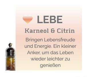 Seelenglanz Seelenfläschchen LEBE, Anhänger