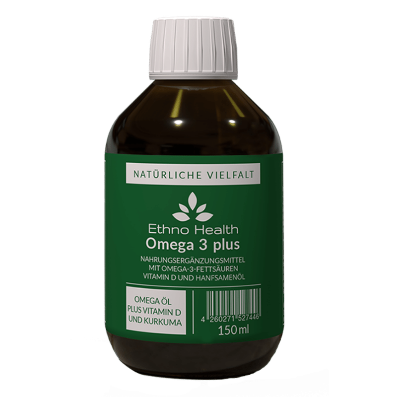 Ethno Health Omega 3 plus Hochwertiges Algenöl mit Vitamin D und Kurkuma Ethno Health Omega 3 plus Hochwertiges Algenöl mit Vitamin D und Kurkuma