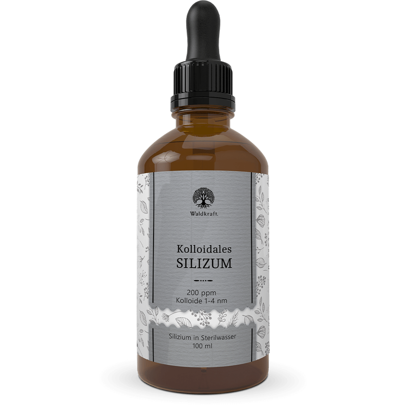 Waldkraft Kolloidales Silizium – 200 ppm Silizium Lösung 100ml Pipette Waldkraft Kolloidales Silizium – 200 ppm Silizium Lösung 100ml Pipette
