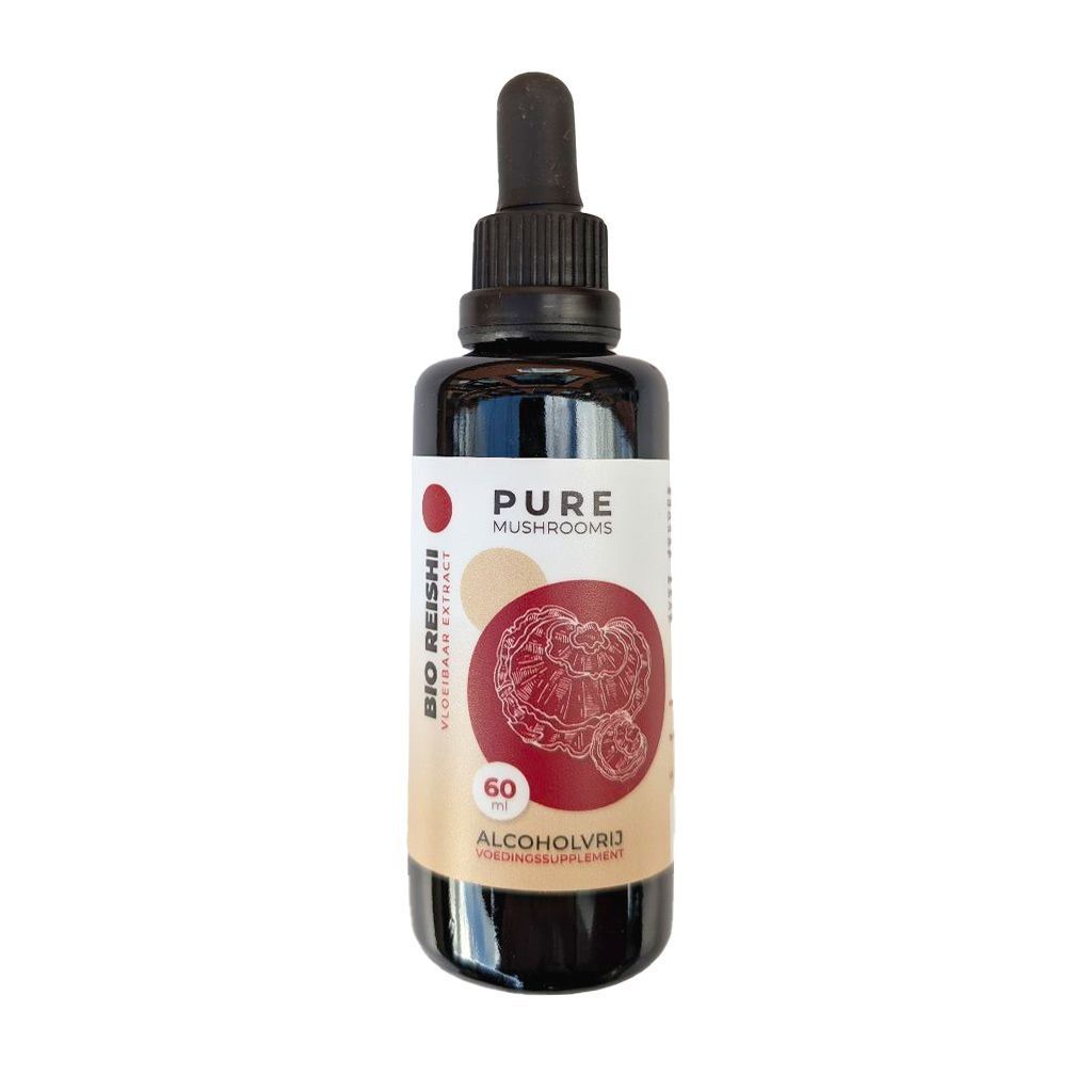 Pure Mushrooms Reishi Pilzextrakt alkoholfrei Bio (Reine Pilze) 60ml Pure Mushrooms Reishi Pilzextrakt alkoholfrei Bio (Reine Pilze) 60ml