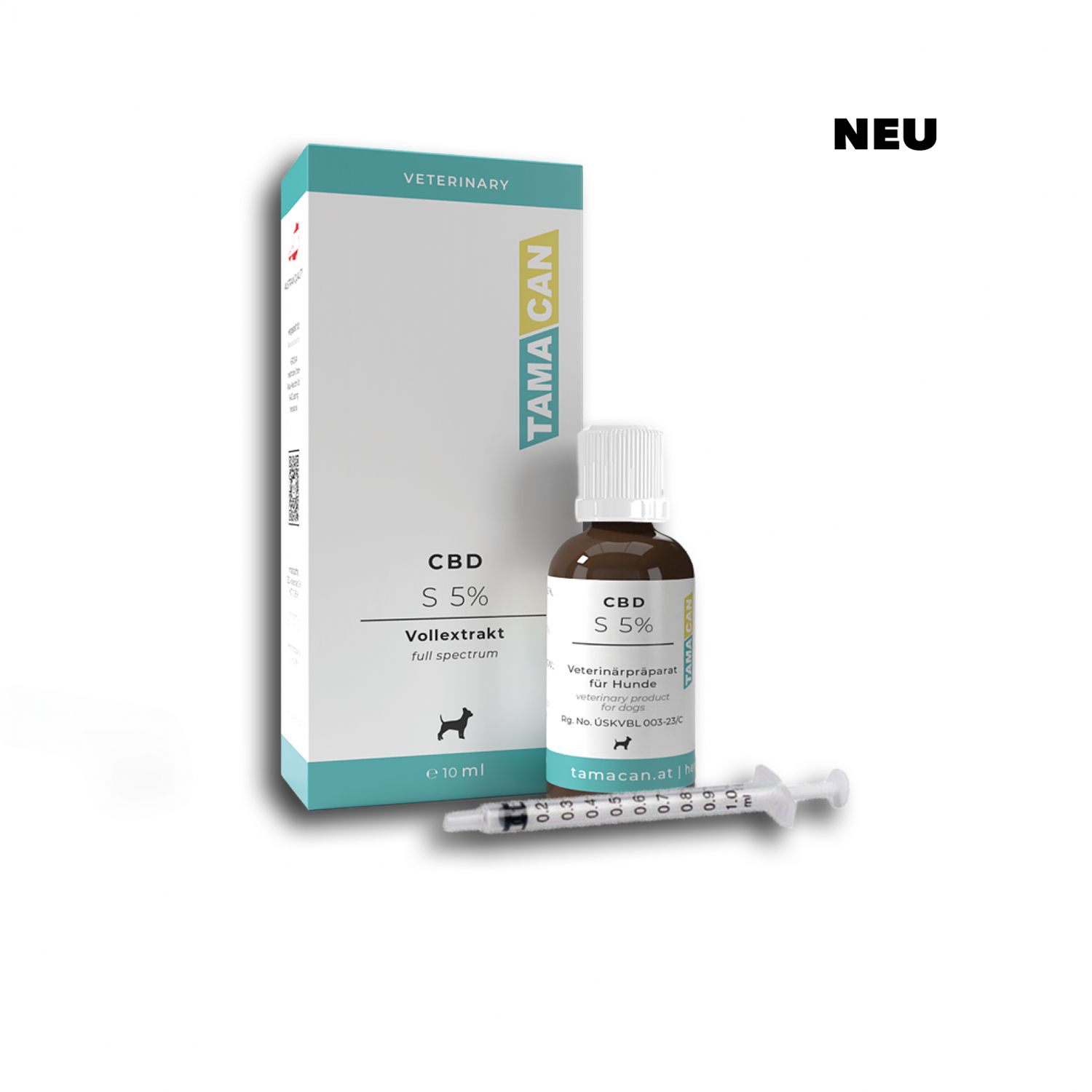 Herosan TAMACAN S CBD-Vollextrakt 5% für Hunde 5ml Herosan TAMACAN S CBD-Vollextrakt 5% für Hunde 5ml