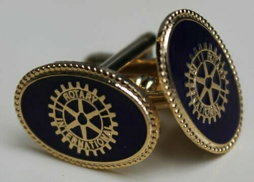 Blue Oval Cuff Links