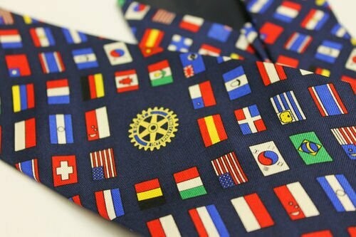 Multi Flag Tie - Silk