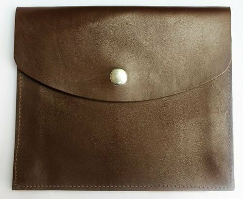 Brown Faux Leather  Pouch