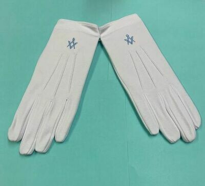Gloves with emblem
