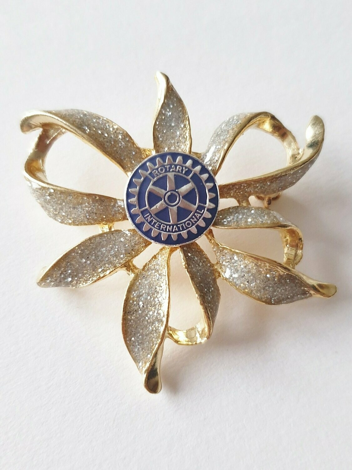 Frosted Flower Brooch