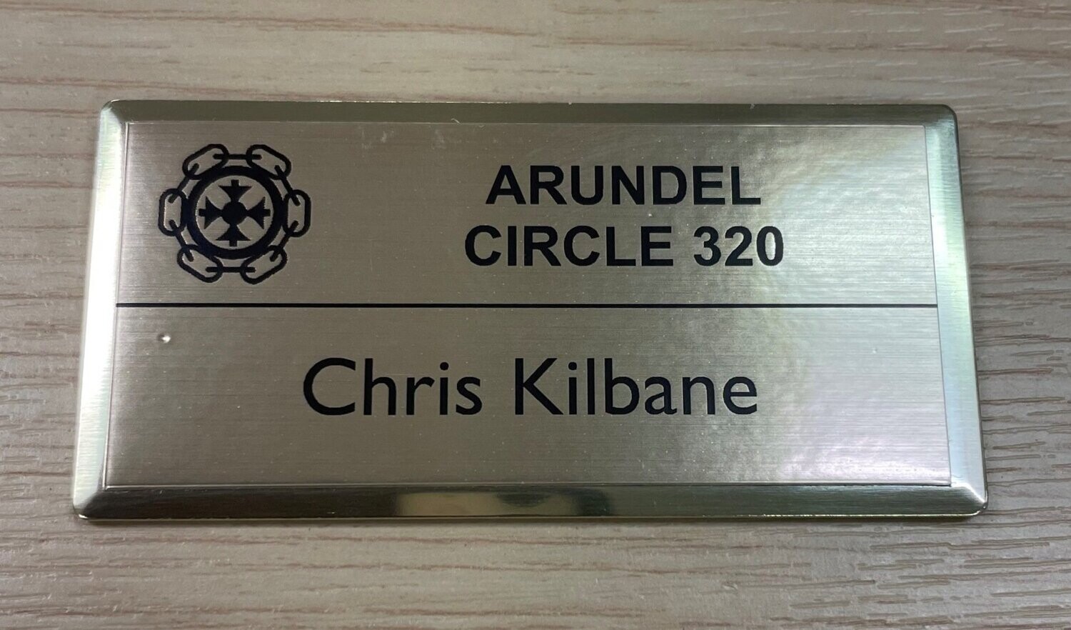 Catenian name badge- Rectangle