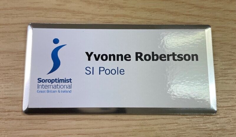 Soroptimist Name Badge - Rectangle
