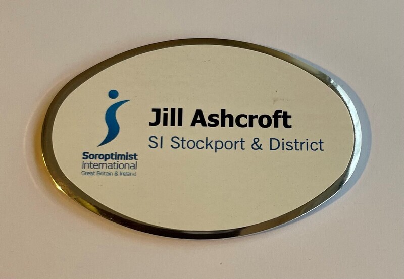 Soroptimist Name Badge - Oval
