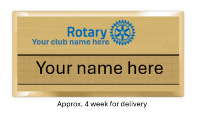 Gold Masterbrand Name Badge