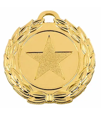 Mega Star Laurel Medal 40mm (1 1/2")