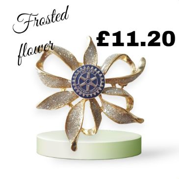 Frosted Flower Brooch
