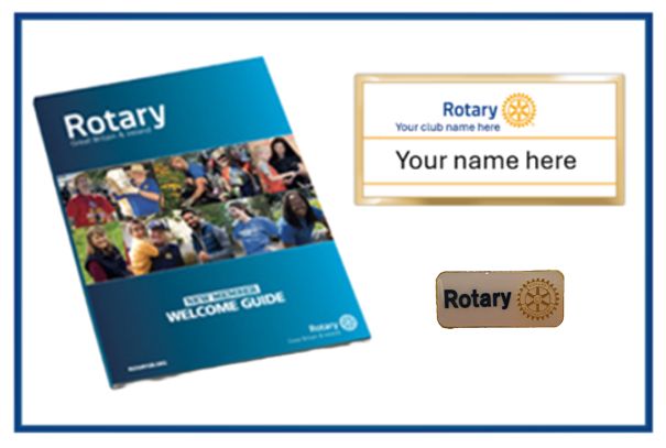 4 - Starter Pack - New Member Pack with Name badge