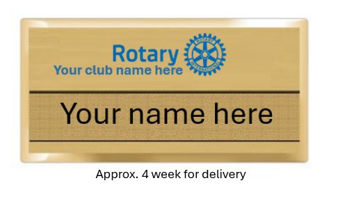 2 - Gold Masterbrand Name Badge