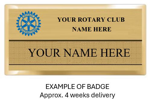 3 - Gold Mark of Excellence Name Badge