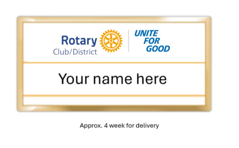 1 - UNITE FOR GOOD - White Masterbrand Name Badge
