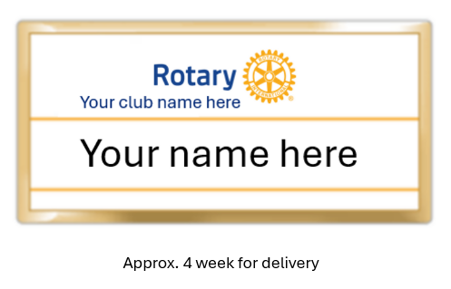 1 - White Masterbrand Name Badge 1 - White Masterbrand Name Badge