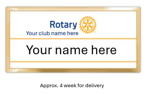 1 - White Masterbrand Name Badge