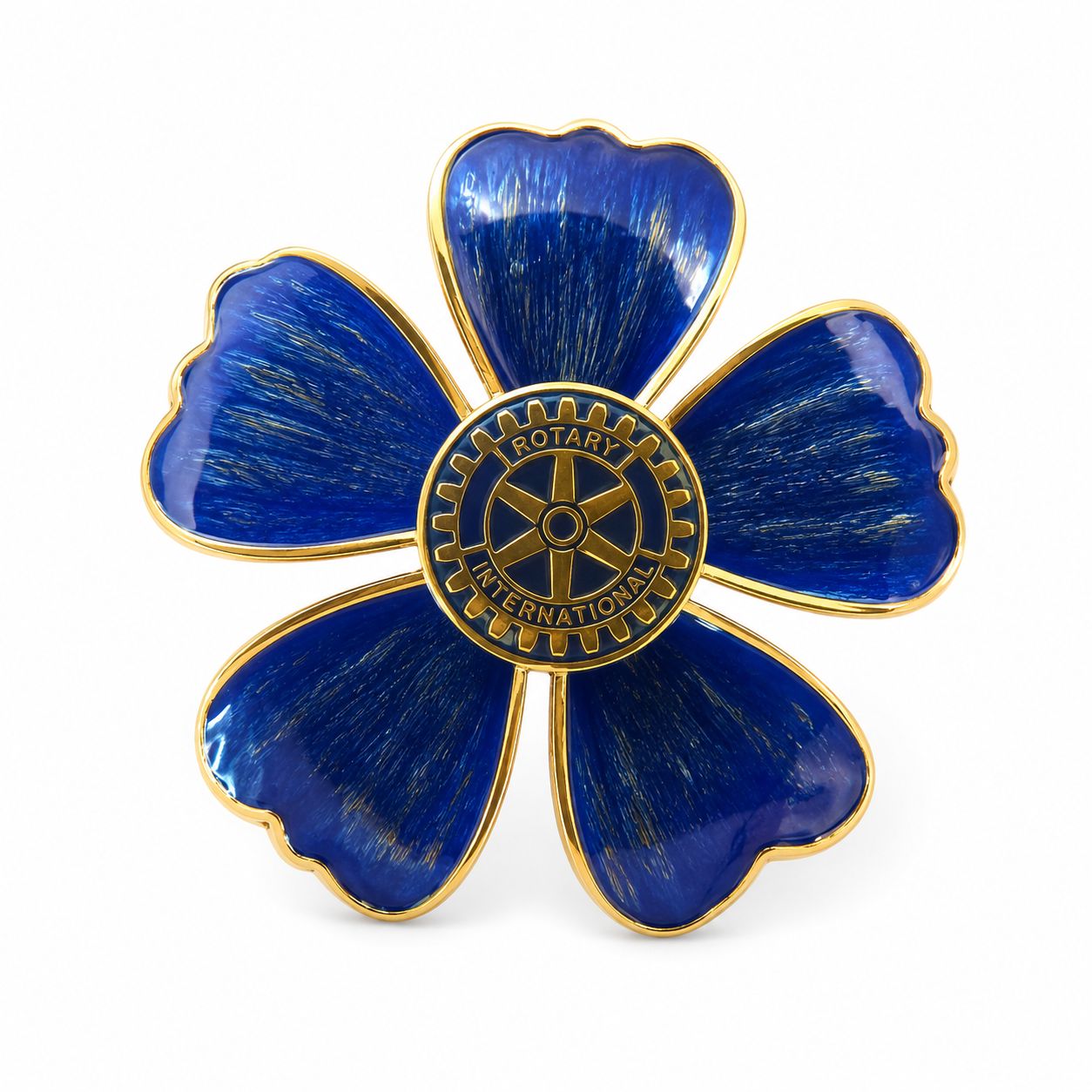 Blue Flower Brooch