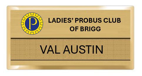 Ladies' Rectangle Probus Club name badge