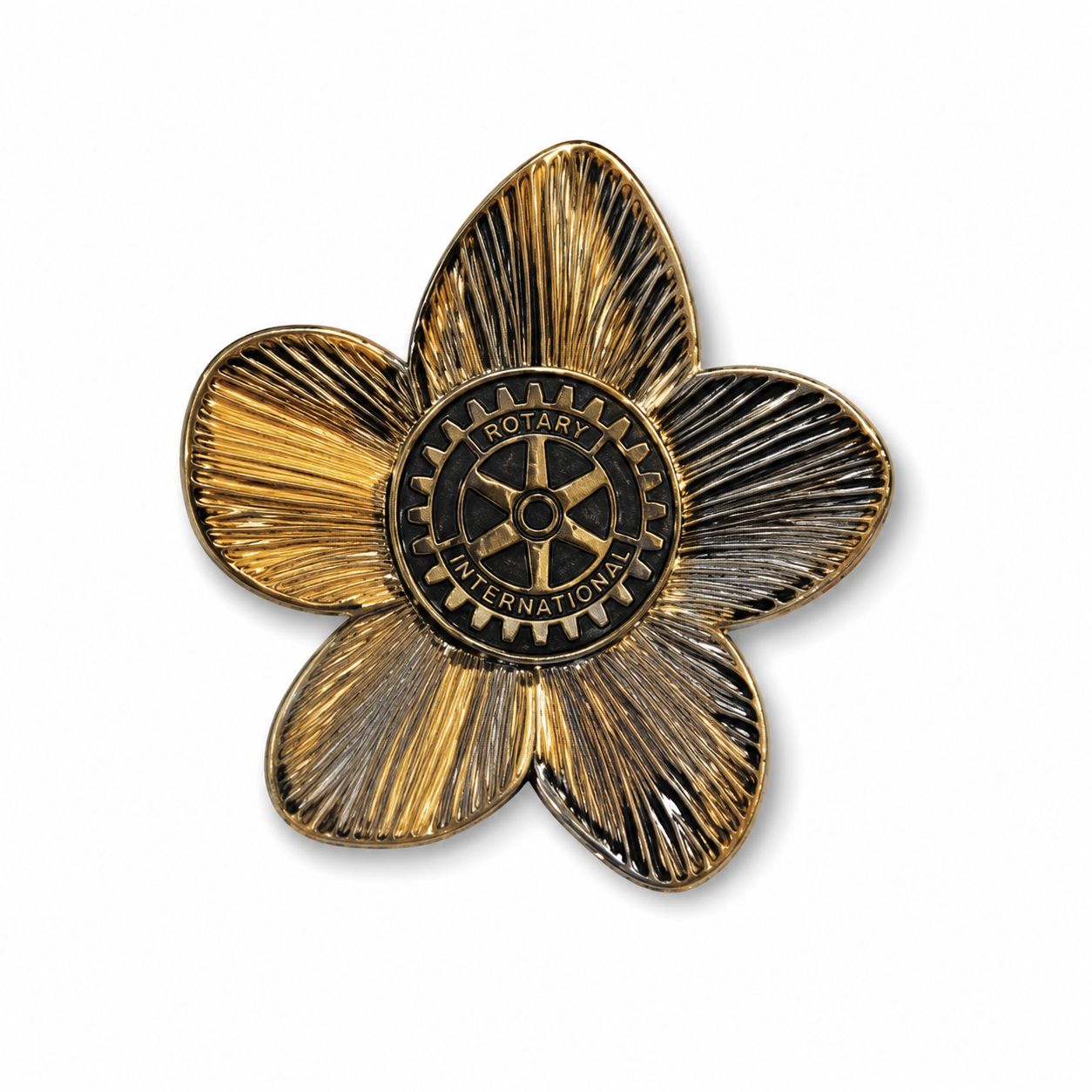 Mini Silver Flower Brooch