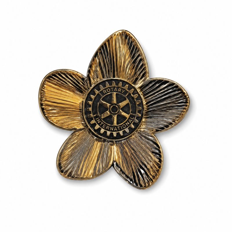 Mini Silver Flower Brooch