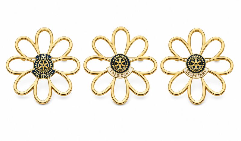 Officer Brooch -  President, Secretary or Past President