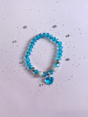 Βραχιόλι τύπου swarovski με κρεμαστό στρας