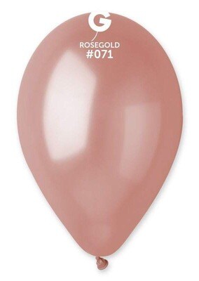 Μπαλόνι latex ροζ-χρυσό 12” 1 τμχ